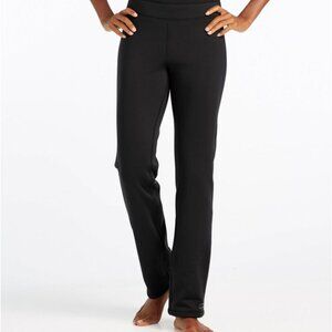 NEW LL Bean Primaloft Therma-stretch Fleece Mid-Rise Straight-Leg Black Pants XL